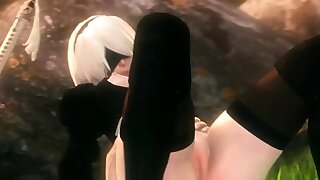 NieR Automata Nude 2B with..