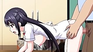 Hentai chick enjoys anal..