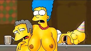 Marge Simpson real cheating..
